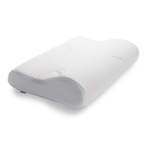 TEMPUR Original Schlafkissen Memory Foam, ergonomisches Nackenstützkissen für Seiten- und Rückenschläfer, Liegefühl fest, M (50 x 31 x 10/7 cm), Weiß