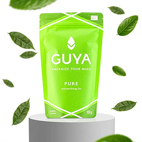 Guayusa Tee PURE lose | 100g 40 Tassen | Energize Your Mind | Kaffee Alternative | Natürliches Koffein, L-Theanin, Theobromin & Theophyllin