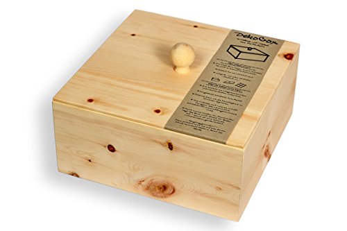 Brotdose aus Zirbenholz - 3 teilig: Brotbox & Deckel & Auflage-Gitter - Handmade in Austria