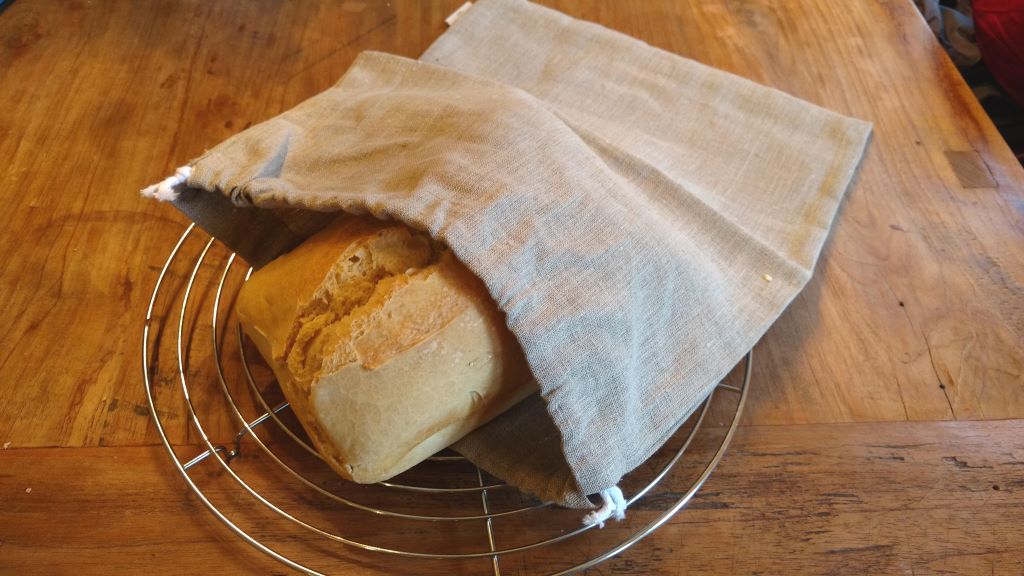 Brot in Brotbeutel